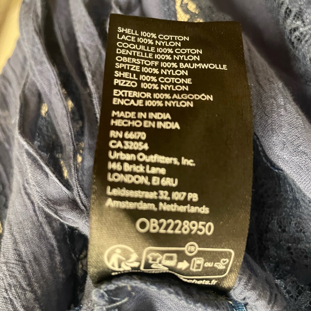 Free People Blue Ruffled Alana Tank Top - Picture 7 of 7